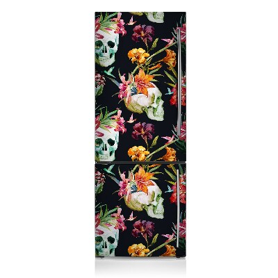 Decoration refrigerator cover Skulls and flowers