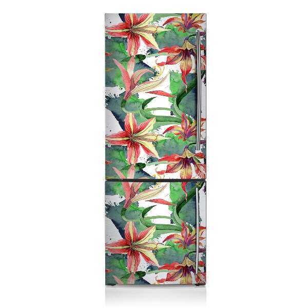 Decoration refrigerator cover Quince flower