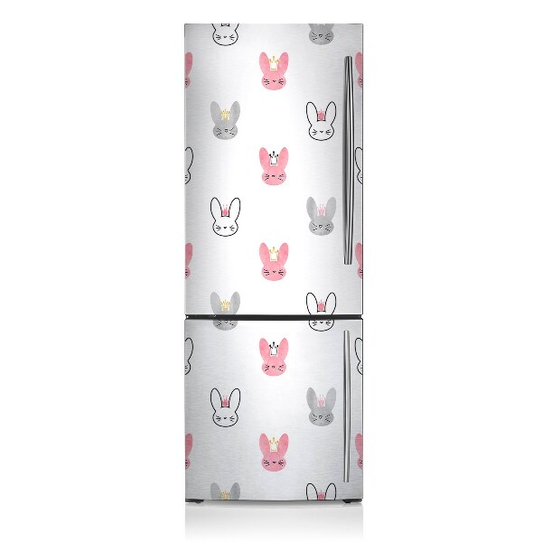 Decoration refrigerator cover Rabbits in the crowns