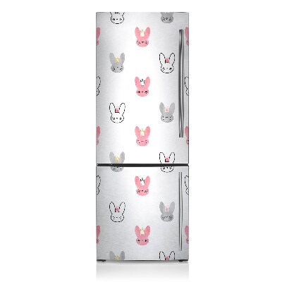 Decoration refrigerator cover Rabbits in the crowns