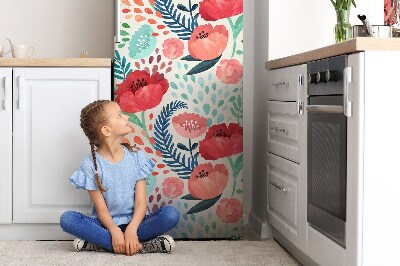 Magnetic refrigerator cover Poppy seed