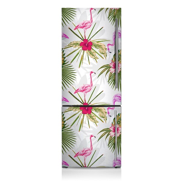 Decoration refrigerator cover Flaming and flowers