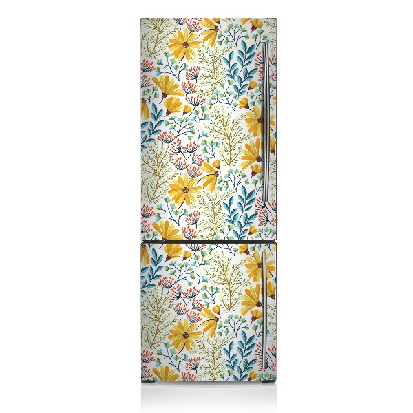 Magnetic refrigerator cover Floral image