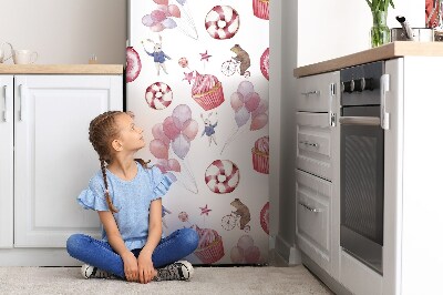 Decoration refrigerator cover Sweets and balloons