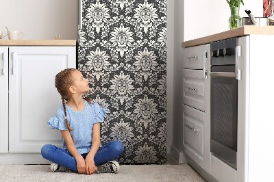 Decoration refrigerator cover Oriental flowers