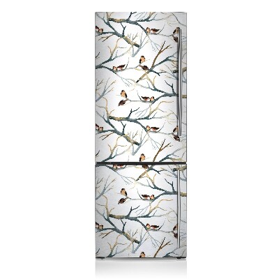 Decoration refrigerator cover Sparrows on branches