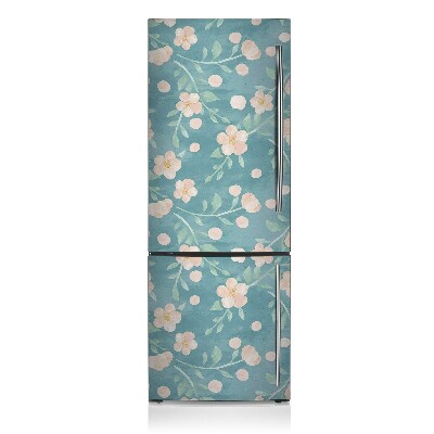 Decoration refrigerator cover Pastel flowers