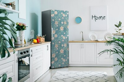 Decoration refrigerator cover Pastel flowers