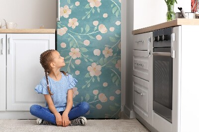 Decoration refrigerator cover Pastel flowers