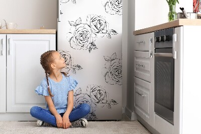 Magnetic refrigerator cover Roses