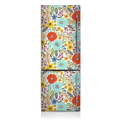 Decoration refrigerator cover Meadow flowers