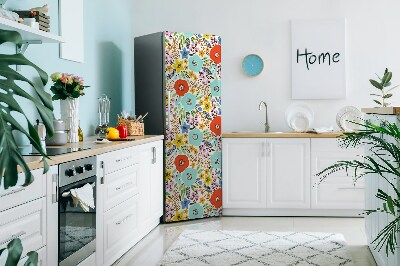 Decoration refrigerator cover Meadow flowers