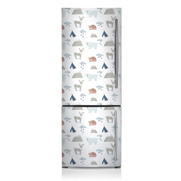 Magnetic refrigerator cover Forest animals