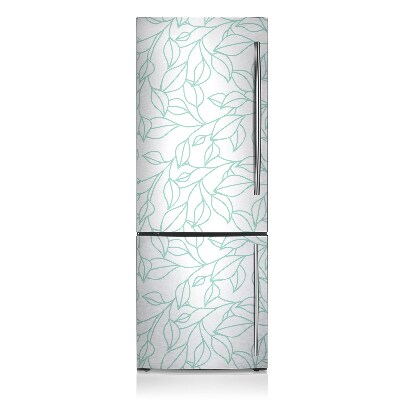 Decoration refrigerator cover Sketched flowers