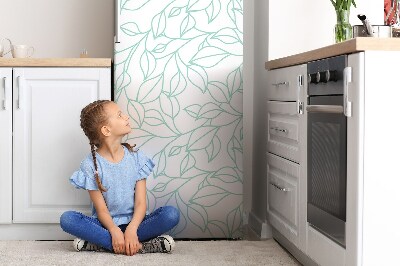 Decoration refrigerator cover Sketched flowers