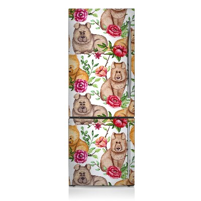 Magnetic refrigerator cover Dogs chow chow