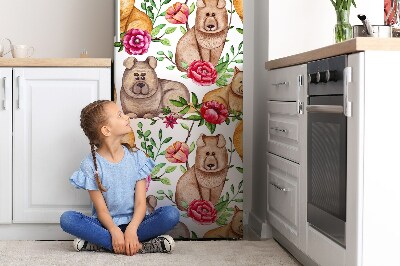 Magnetic refrigerator cover Dogs chow chow