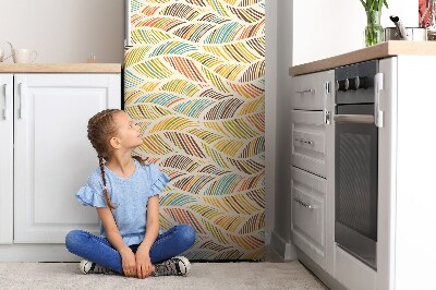 Decoration refrigerator cover Abstract waves