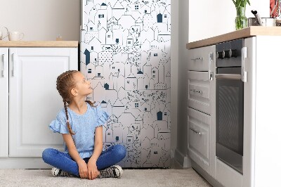 Magnetic refrigerator cover Houses