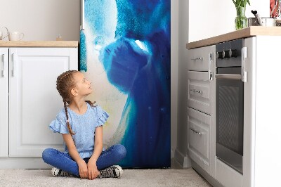 Decoration refrigerator cover Blue places