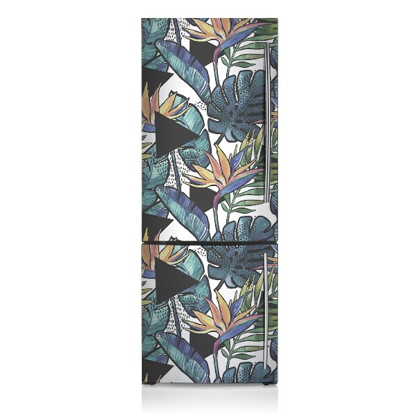 Magnetic refrigerator cover Palm leaves