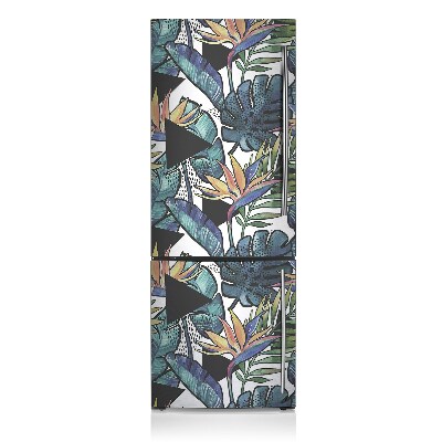 Magnetic refrigerator cover Palm leaves