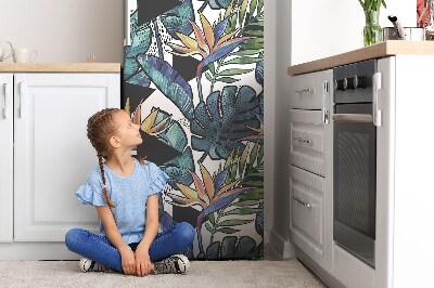 Magnetic refrigerator cover Palm leaves