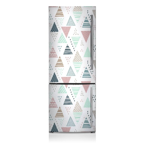 Decoration refrigerator cover Drawn triangles