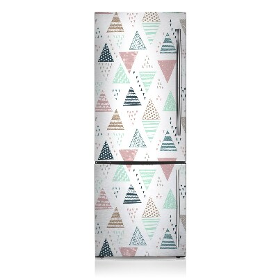 Decoration refrigerator cover Drawn triangles