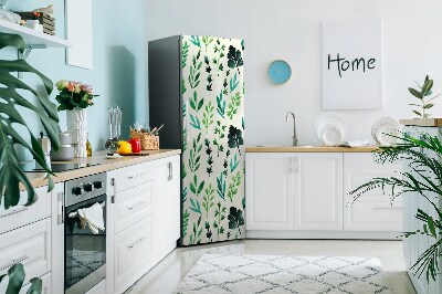 Decoration refrigerator cover Field flowers