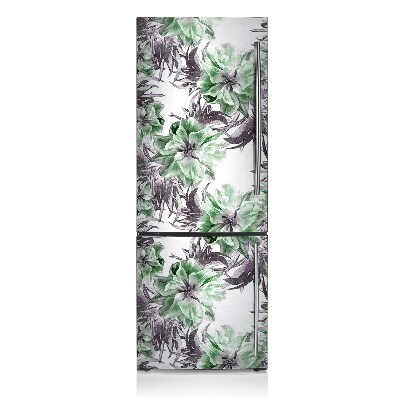 Magnetic refrigerator cover Magic flowers