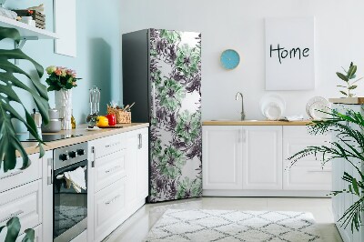 Magnetic refrigerator cover Magic flowers