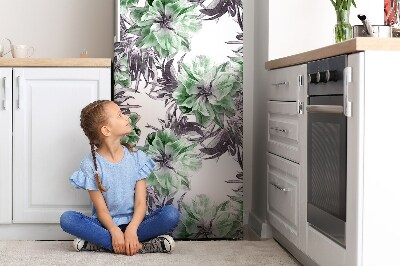 Magnetic refrigerator cover Magic flowers