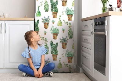 Decoration refrigerator cover Painted cactus