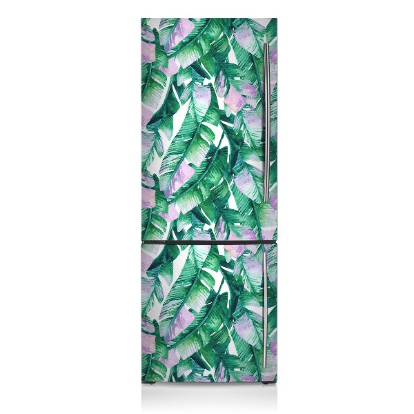 Magnetic refrigerator cover Pastel leaves