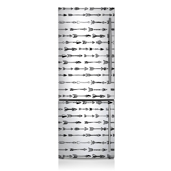 Magnetic refrigerator cover Geometric arrows