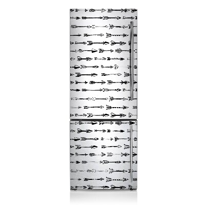 Magnetic refrigerator cover Geometric arrows