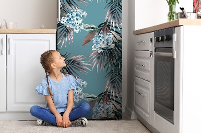 Magnetic refrigerator cover Photo of the leaves