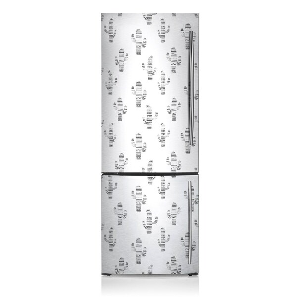 Decoration refrigerator cover Black and white cacti