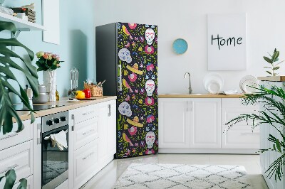 Magnetic refrigerator cover Mexican theme