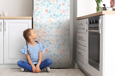 Decoration refrigerator cover Pastel dots