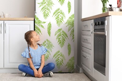 Magnetic refrigerator cover Fern prints