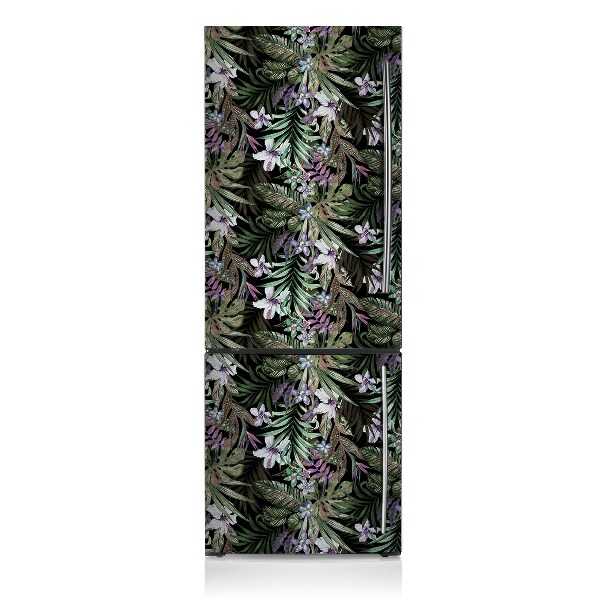 Magnetic refrigerator cover Palm flowers