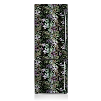 Magnetic refrigerator cover Palm flowers