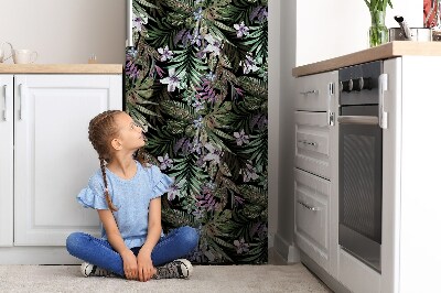 Magnetic refrigerator cover Palm flowers