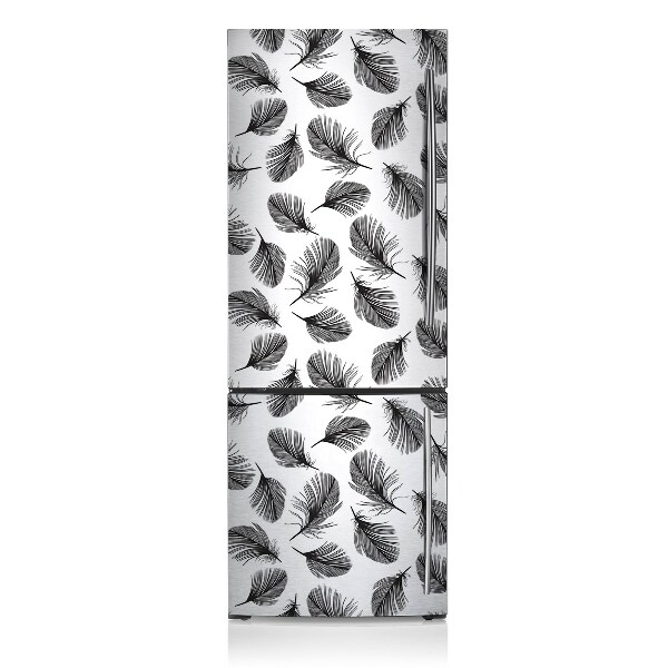 Decoration refrigerator cover Drawn feathers