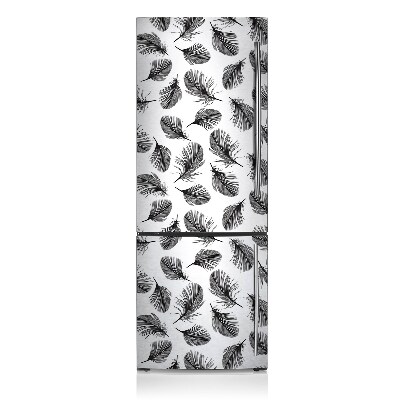 Decoration refrigerator cover Drawn feathers