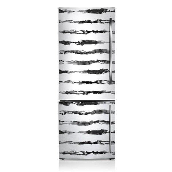 Magnetic refrigerator cover Abstract lines