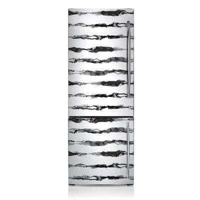 Magnetic refrigerator cover Abstract lines