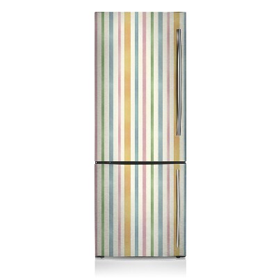 Decoration refrigerator cover Colorful lines